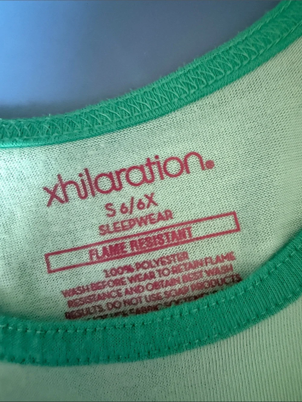 Xhilaration Mint Green Tank Top with Black Star & Peace Sign Shorts